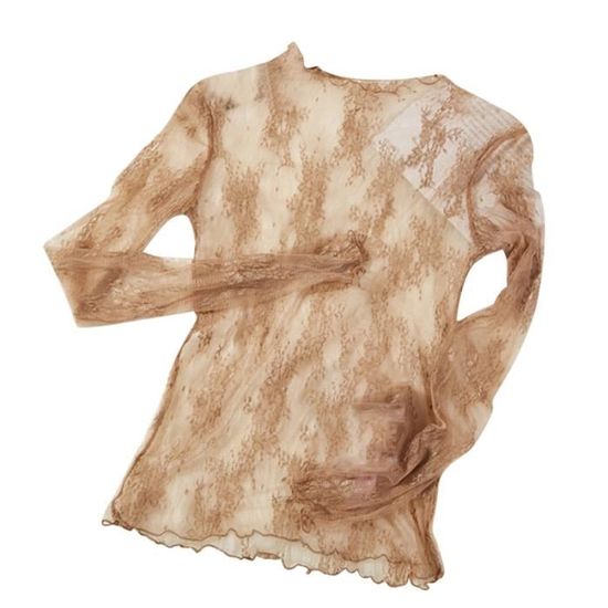 Chemisier Femme Methaphor Transparent Manches Longues – Taille XL