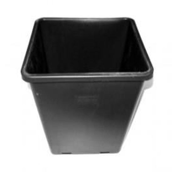 18x18x23cm 5,5L Pot carré blanc de culture pour plantes
