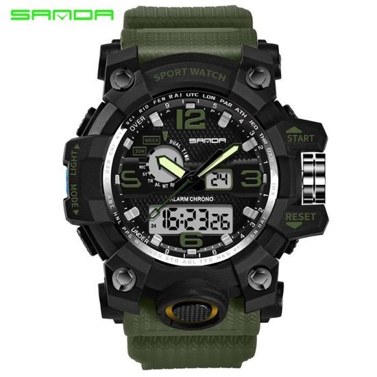 Montre Sanda 742 Montre bracelet quartz tanche Montre