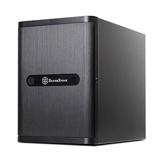 SilverStone SST-DS380 - Stockage de boîtiers Mini-ITX  avec porte, noir