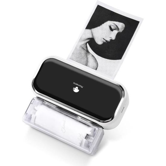 Phomemo M03 Imprimante Portable - Imprimante Photo Thermique, Impression  Instantanée Noir et Blanc 80 mm, Compatible avec Téléphone et Tablette,  pour