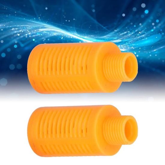 Silencieux Pneumatique Fileté 1/8 BSP - Lot De 30 Pièces - Réduction Bruit Sortie Air Comprimé - Orange - 2