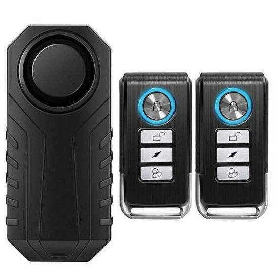 HURRISE alarme antivol de vélo Alarme de vélo sans fil Vibration Motion