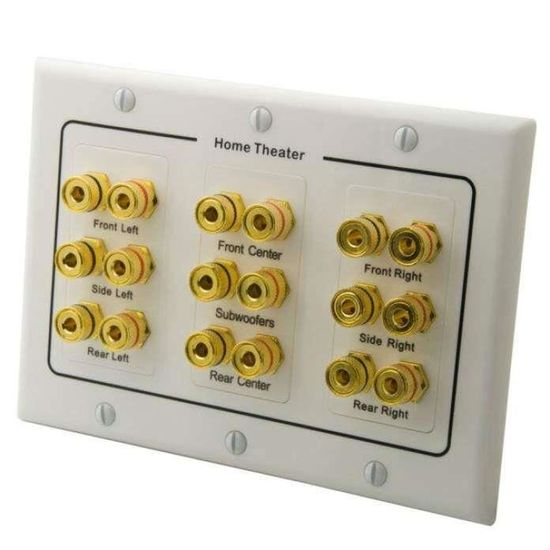 Panneau De Connexion Murale Pour Audio - 4 Prises XLR Femelle Et 4 Prises Jack 6.35mm