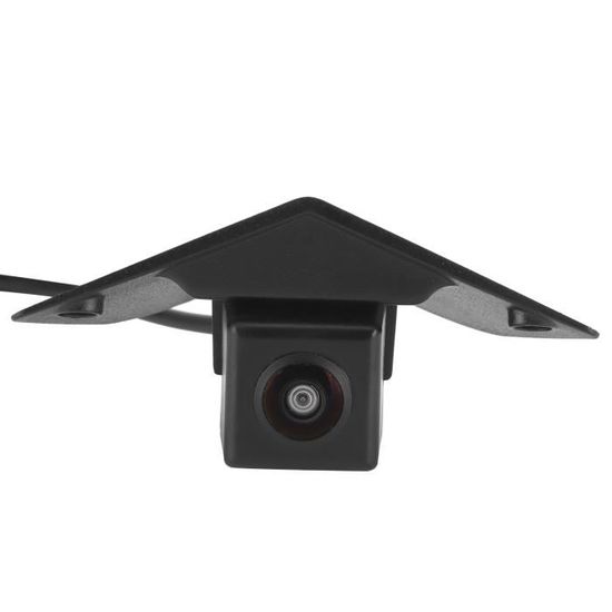 Qiilu Caméra Vue Avant Voiture Logo CCD - Vision Nocturne Étanché Intégrée