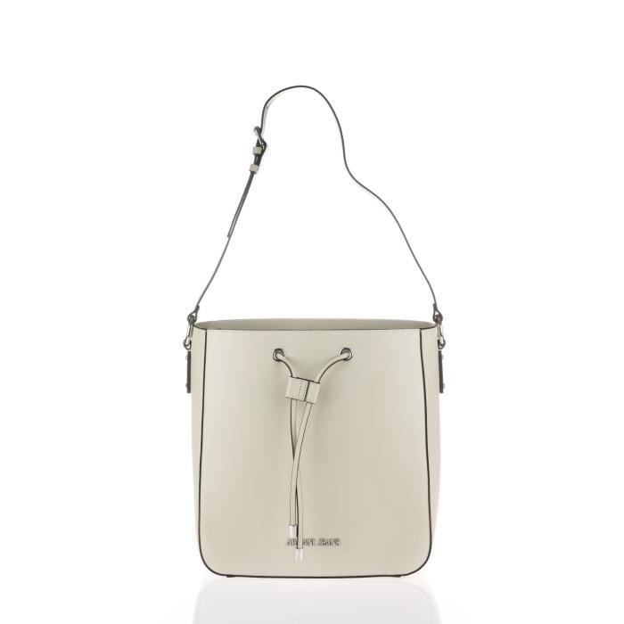 ARMANI JEANS - Sac à Bandoulière Beige à Coulisse - Femme