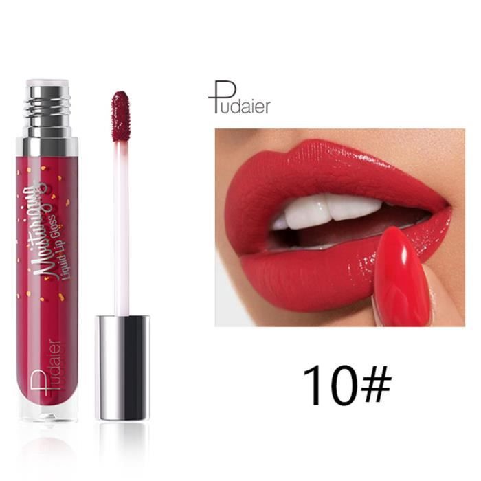 rouge à lèvres Sexy 12 couleurs Nude Metallic Matte Velvet Glossy Lip-gloss Lipstick Lip Cream JCH90627681J_Ion