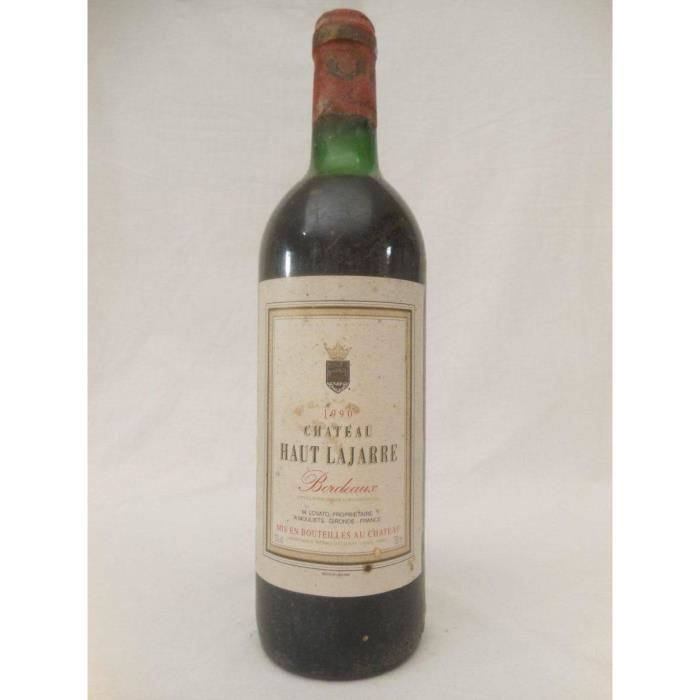 bordeaux château haut lajarre lovato (étiquette sale) rouge 1990 - bordeaux france