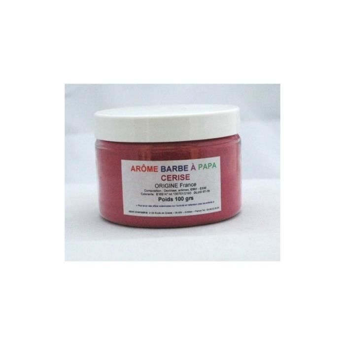 Arôme barbe à papa Cerise Pot 100 Grs