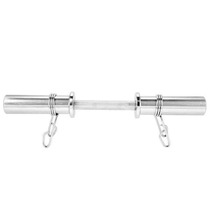 1pc Barres d\'haltères Poignées d\'haltères Accessoire Haltère barre d\'extension Entraînement musculaire Haltérophilie 50CM-CHE