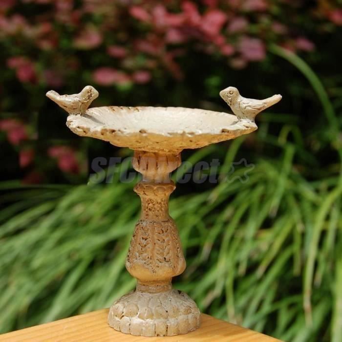 Fontaine d'extérieur jardin nature avec oiseau ma28597