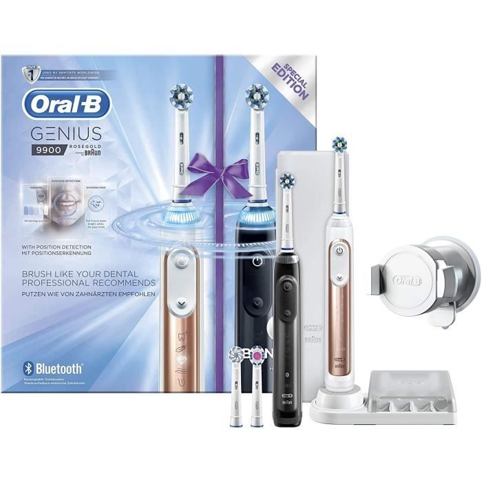Brosses à dents électriques Oral-B Genius 9900 Brosse À Dents Électrique Par Braun x2 88297
