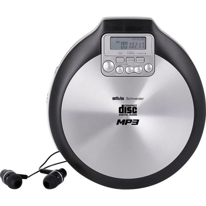 RADIO CD - RADIO CASSETTE - FM | Lecteur CD portable Silva Schneider MCD 50 251004 CD, CD-R, CD-RW, MP3 noir 1 pc(s)