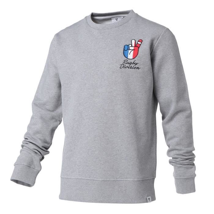 RUGBY DIVISION Sweater Toujours - Homme - Gris Chiné