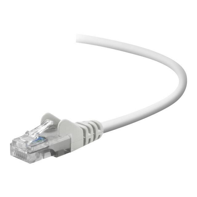 BELKIN Câble RJ45 Lisse UTP - Blanc - CAT5 - Mâle/Mâle - 5 m