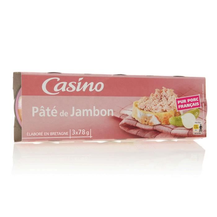 Pâté de jambon - 3 x 78 g