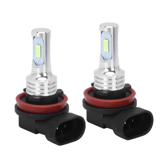 2 pièces H8/H11 80W 8000K LED ampoule antibrouillard bleu glace12-24V universel auto clignotants