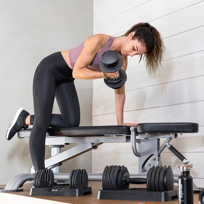 Haltère réglable PA-115 poids de 2,3kg à 11,5kg pour la musculation à domicile - FITFIU Fitness