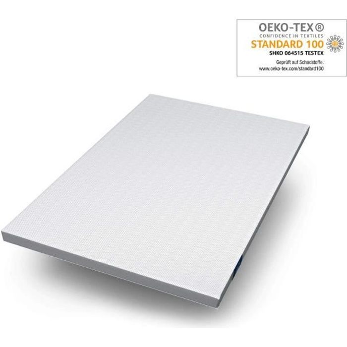 Genius eazzzy Surmatelas 140 x 200 cm - Protège-Matelas Ergonomique - Température de Sommeil optimale - Hypoallergénique - connu en