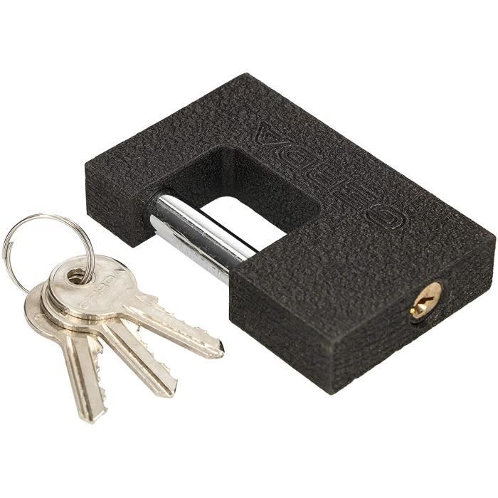 KOTARBAU® Cadenas À Tige En Fonte 90 mm Cadenas À Tige Antivol Automatique Résistant Aux Coupures Protège Contre Le Vol
