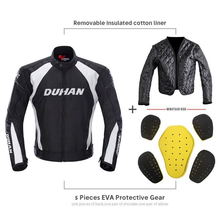 DUHAN Veste de moto Veste de motocross Équipement de protection Armure Hommes