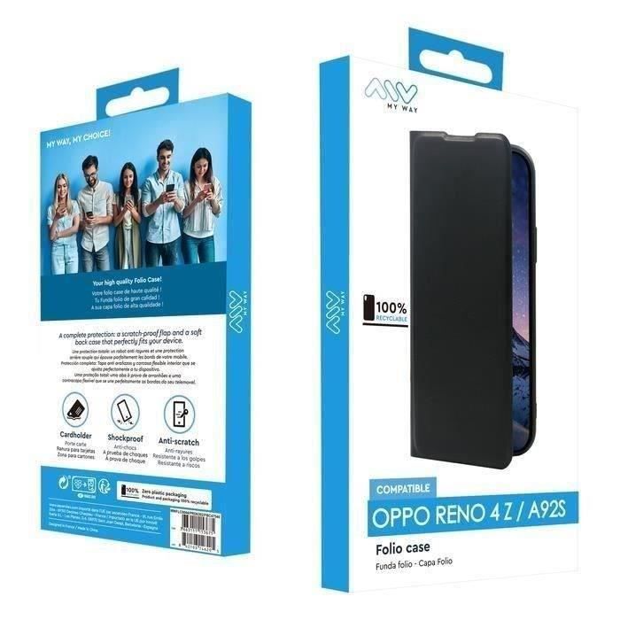 MYWAY Folio case noir pour Oppo Reno 4Z