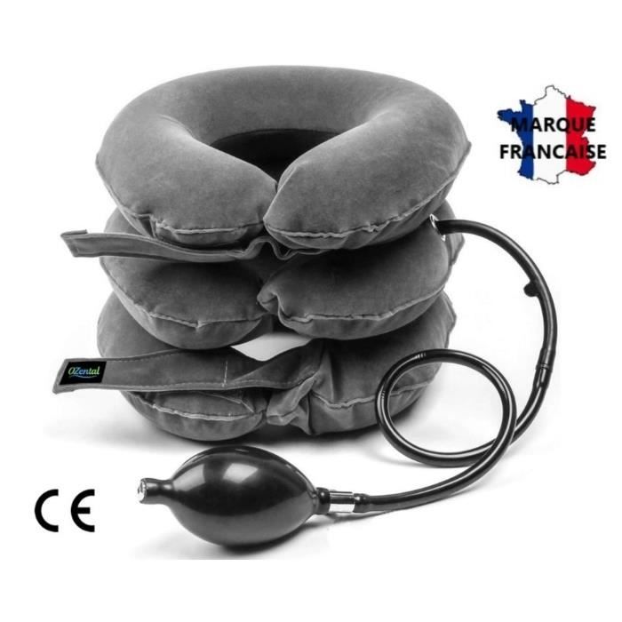 Ozental Coussin De Traction Cervicale Gonflable, Minerve Cou Air,Collier De Traction Cervical Femme/Homme Pour Soulager La Nuque