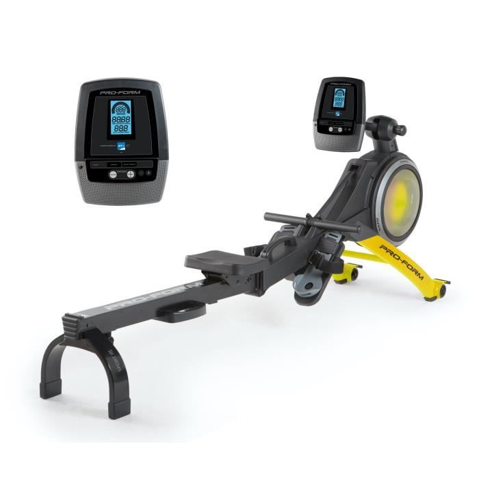 PROFORM - Rameur Sport RL Connecté iFIT / 24 Niveaux de Résistance Magnétique Silencieuse - Noir