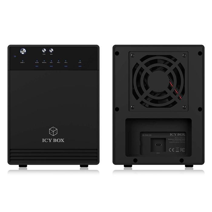 RaidSonic ICY BOX IB-3740-C31 Baie de disques 4 Baies (SATA-600) USB 3.1 Gen 2 (externe)