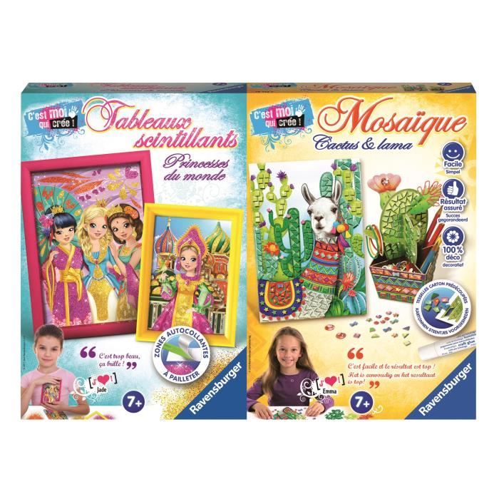 Tableaux Scintillants et Mosaïque - RAVENSBURGER - 4005556850044 - A partir de 7 ans