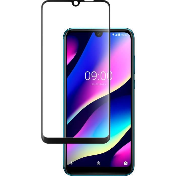 WIKO Verre trempé contour Noir pour Wiko VIEW 3