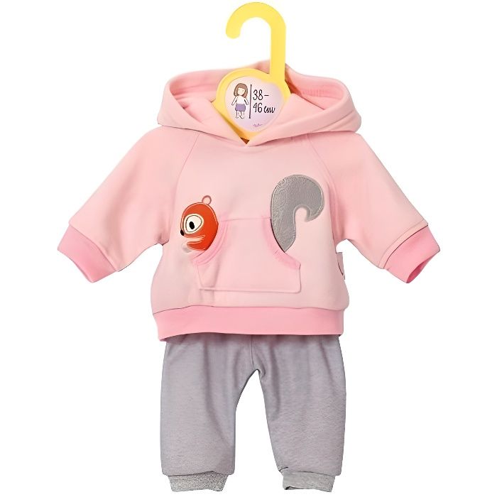 Zapf Creation Dolly Moda tenue de sport rose taille 38-46 cm