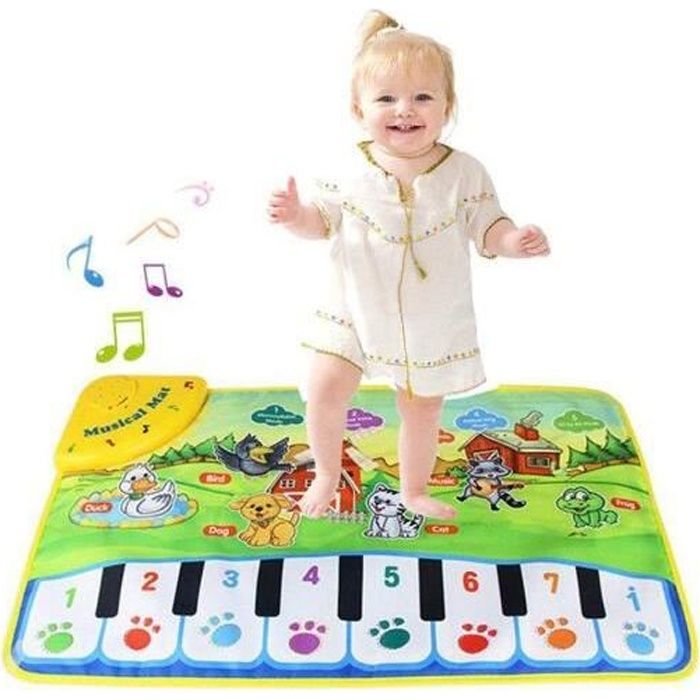 Tapis de Piano Musical, Jouet de Tapis de Musique de Danse électronique pour Enfants, éducatif Couverture Musicale de Tapis de Jeu p