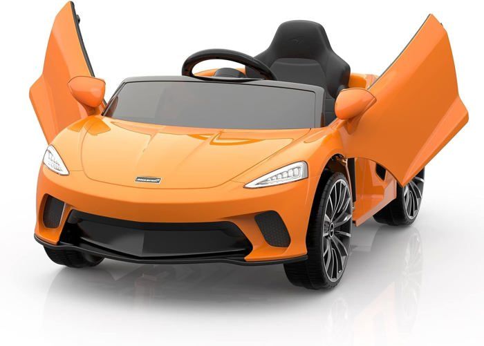 Voiture Electronique pour Enfants sous Licence McLaren 12 V Telecommande Systeme Audio LED et Portes Hydrauliques Jaune Cdiscount Jeux Jouets