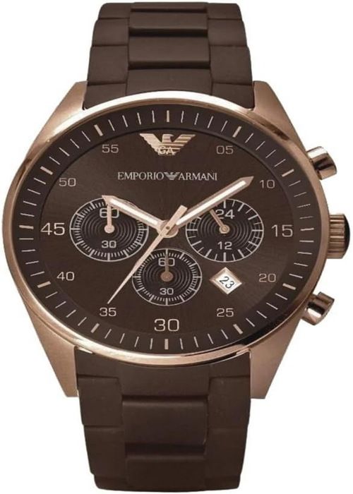 Montre Homme Emporio Armani AR5890 Chronographe mouvement a quartz Achat vente montre Cdiscount