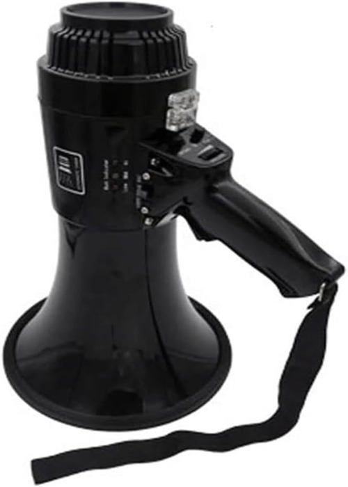 Haut-parleur mégaphone portable Bullhorn - 123 - Noir - Filaire