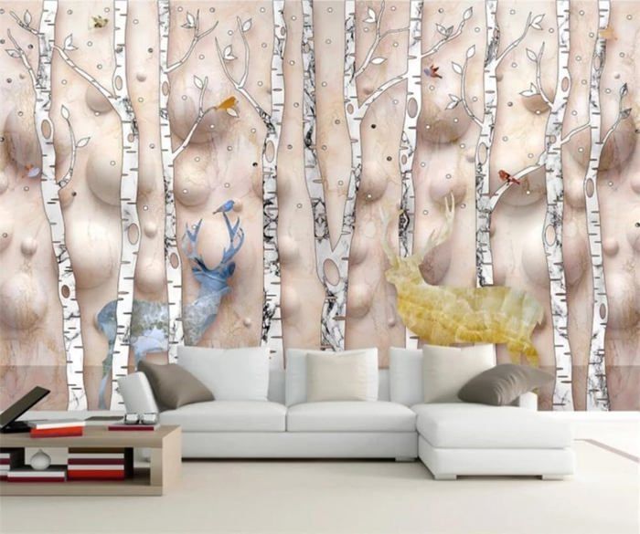 Papier Peint 3D 7375NA - Déco Murale Photo Famille, Style Allemand Fay, Effet Art