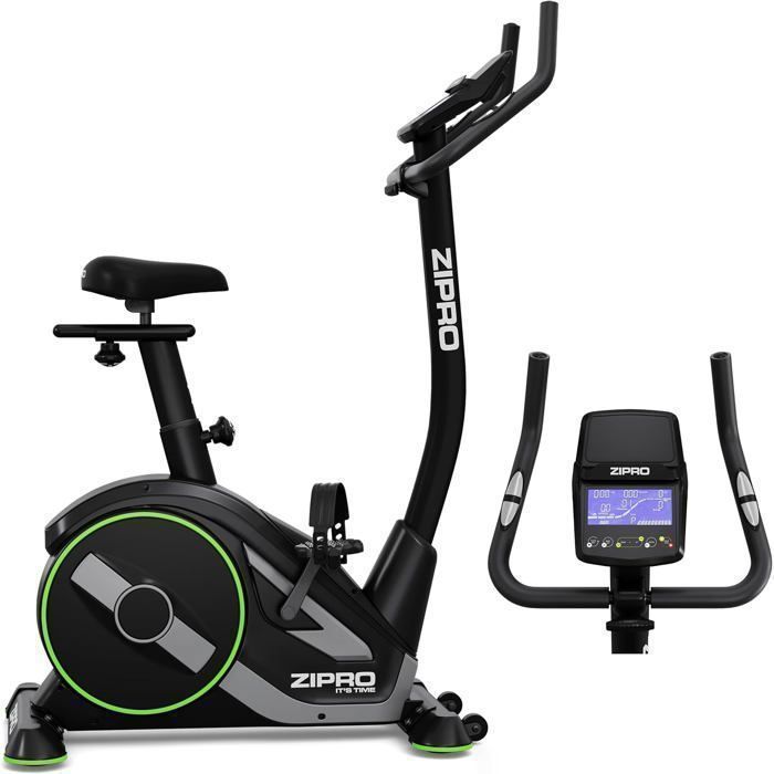 Vélo dAppartement - ZIPRO - Rave - 32 Niveaux de Résistance - 11 Programmes - Connectivité Bluetooth