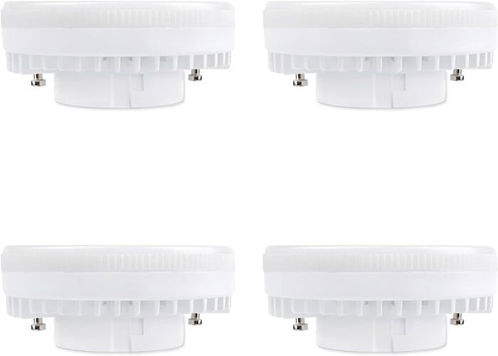 Ampoule GX53 LED 9W Blanc Neutre 4000K 900LM 120° Équivalent Lampe CFL GX53 15W-18W non-dimmable lot de 4