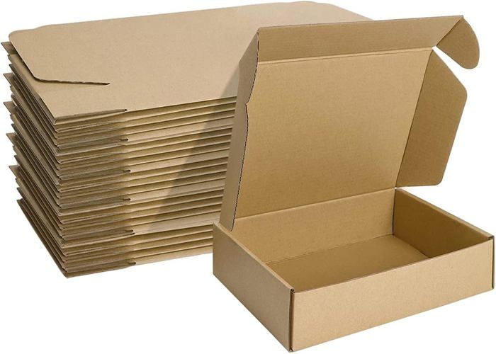 Lot De 15 Boîtes Carton D'Expédition 30,5x25,4x20,4 Cm - Blanches, En Carton Ondulé ECT-32