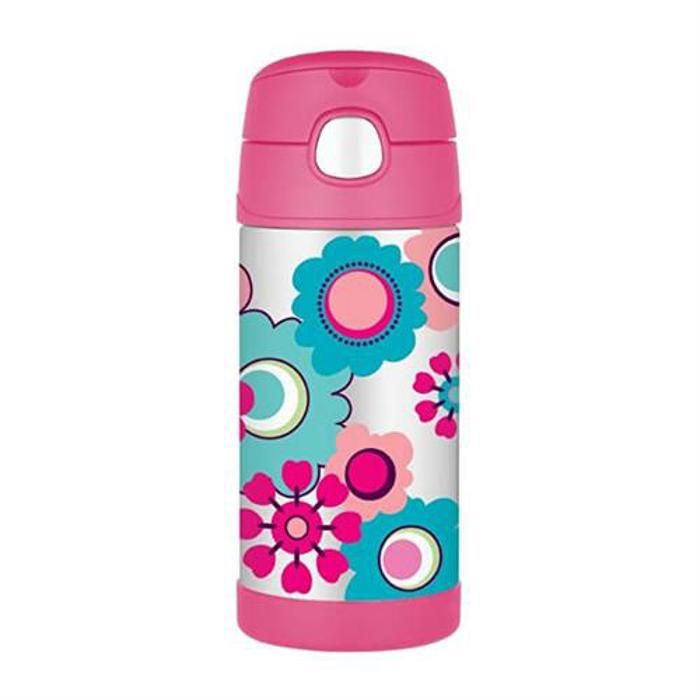 Thermos pour enfants - THERMOS - FUNtainer - 355 ml - Acier inoxydable - Fleurs Thermos pour enfants - THERMOS - FUNtainer - 355 ml - Acier inoxydable - Fleurs
