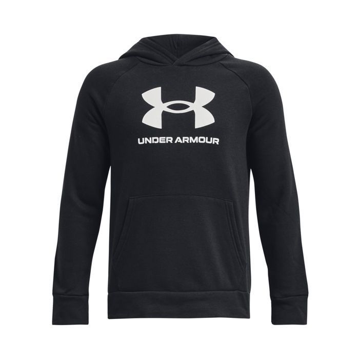 Sweatshirt à capuche enfant - UNDER ARMOUR - Rival Fleece BL - Noir - Fleece ultra-doux - Poche kangourou