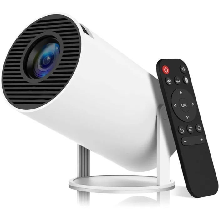 Projecteur 4K Full HD 1080p Portable - 16,000 Lumens, Wi-Fi 5G, Bluetooth, Compatible IOS/Android/PC - 2