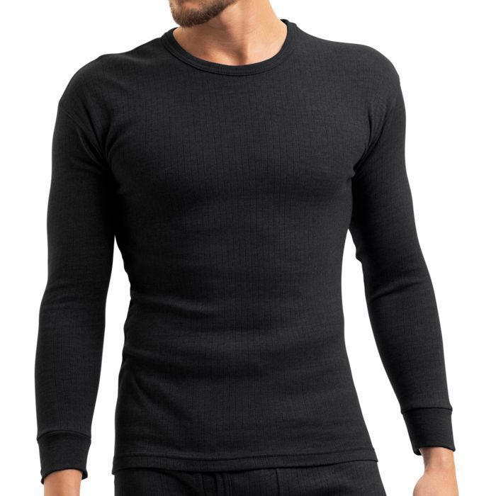 Homme T-Shirt Thermique Manches Longues Hauts Thermique Hiver Sweat Hommes Pull Chaud Maillot De Corps Sous-Vêtement De Détente à Col Roulé Top Sport