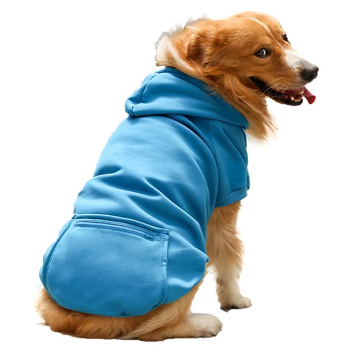 Meilleurs prix pour Fournitures pour animaux de compagnie vêtements pour chiens de grande moyenne et petite taille pull à poche zippée