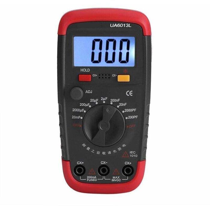 Capacimètre numérique professionnel - MICH - 0 1 pF à 20000 uF - Rétroéclairage LCD - Veste de protection