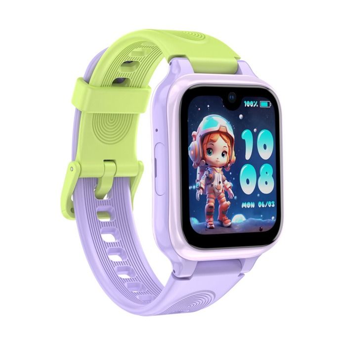 Montre connectée Lagenio pour enfant K9 Violet avec bracelet Violet et Vert