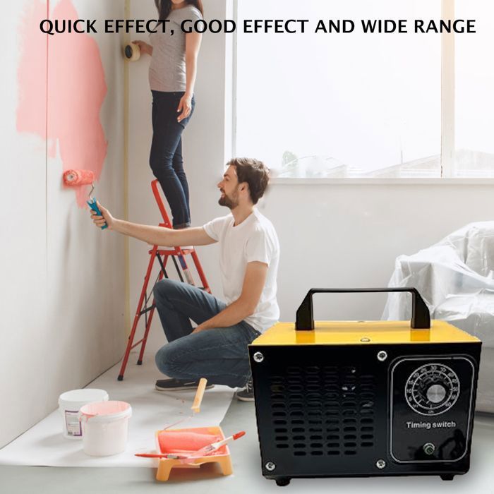 Générateur dozone pour voiture salon cuisine sous-sol facile à utiliser purificateur dair pour intérieur conteneur à ordures