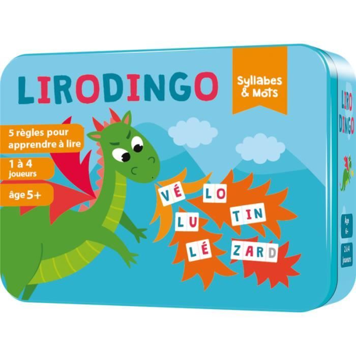 LiroDingo Syllabes et Mots - Asmodee - Apprendre à lire en s'amusant - Dès 5 ans