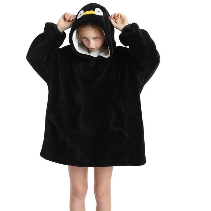 Pull capuche pour enfants adapt aux enfants et adolescents chaud et confortable manchot Cdiscount Maison
